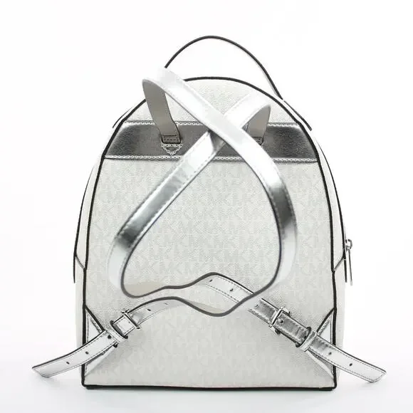 Michael Kors Silver Logo Backpack - Picture 4 of 7